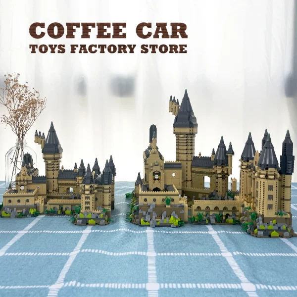 Creative Magic School Model Diamond Bricks Sets Medieval Castle MOC Building Blocks DIY Plastic Toys Adult Kids Christmas Gifts